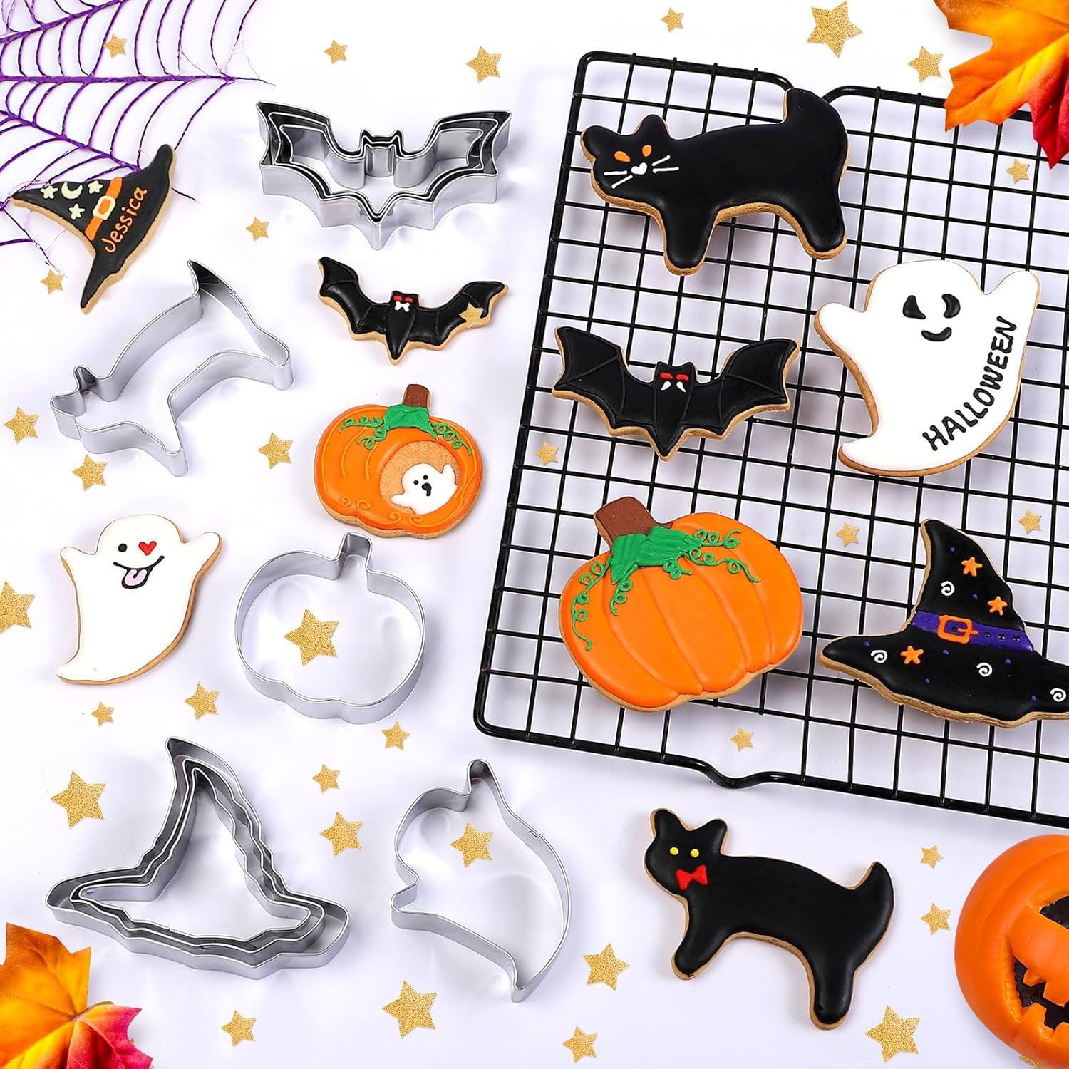Kitchen Witch Baking - Cetakan Kue Halloween 3 Buah, Alat