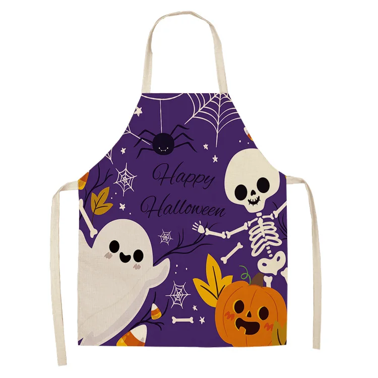 Kitchen Witch Baking - Celemek dapur Halloween bahagia penyihir labu