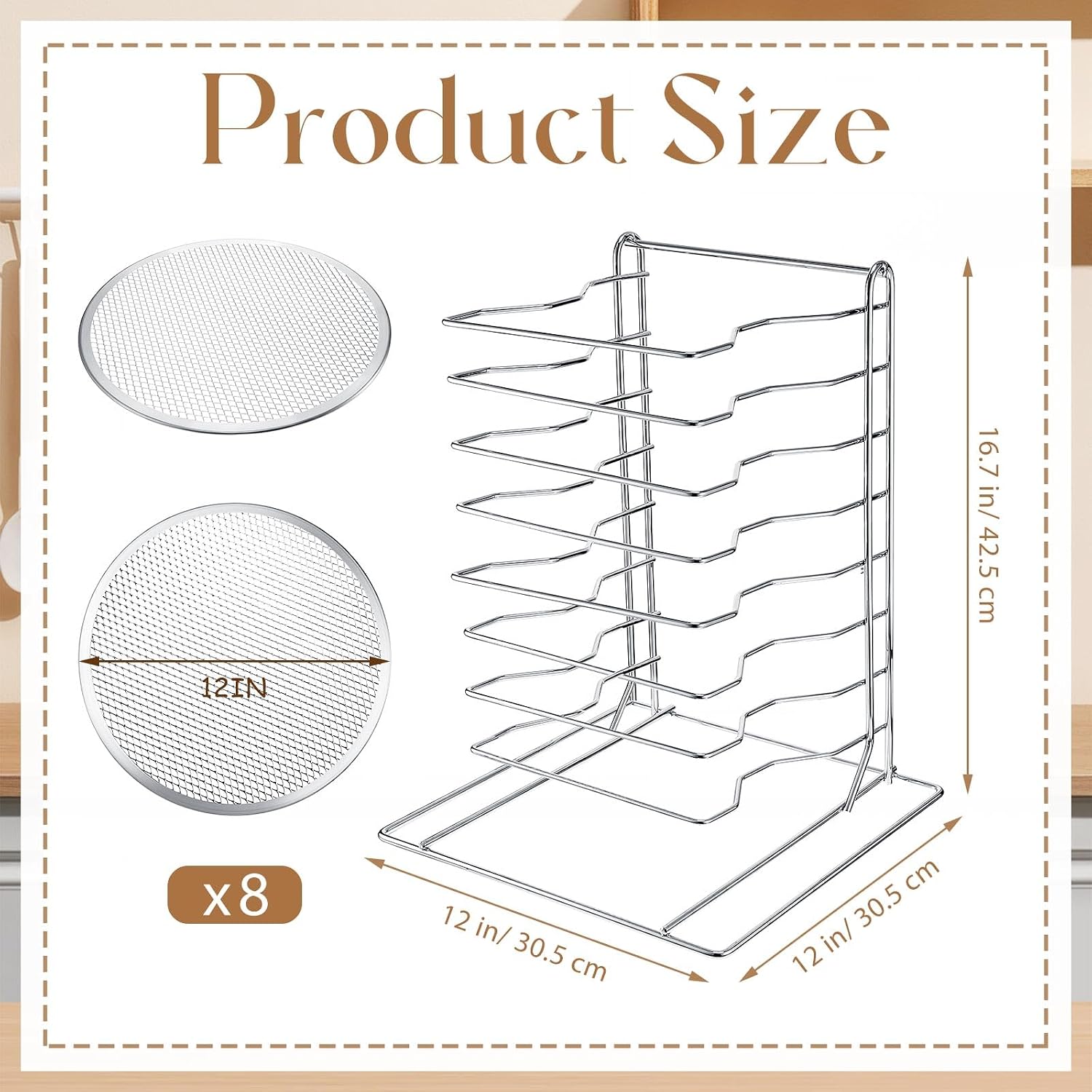 Rak Pizza 8 Tingkat Dengan 8 L - Baking Kitchen Set ulasan dan harga