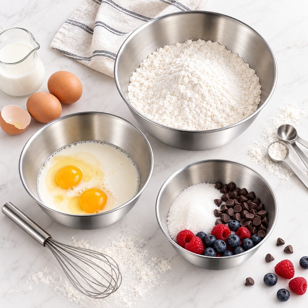 Satu Set 3 Mangkuk Pengaduk Ba - Baking Kitchen Set ulasan dan harga